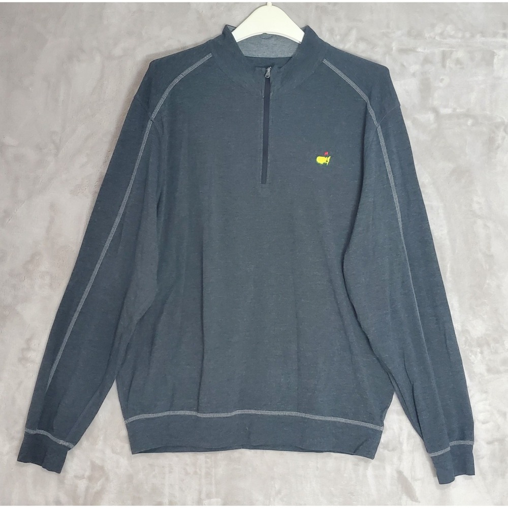 Masters Tech Golf Pullover Men's XL Gray Colorway 1/4 Zip Cotton Blend Sports